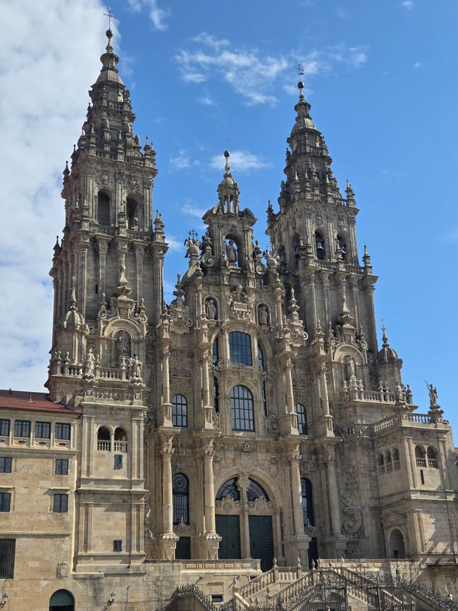 Die imposante Kathedrale von Santiago de Compostela