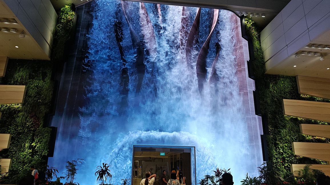 Waterfalls at the Airport