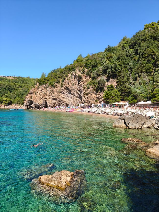 Spiaggia a Budva e Kotor