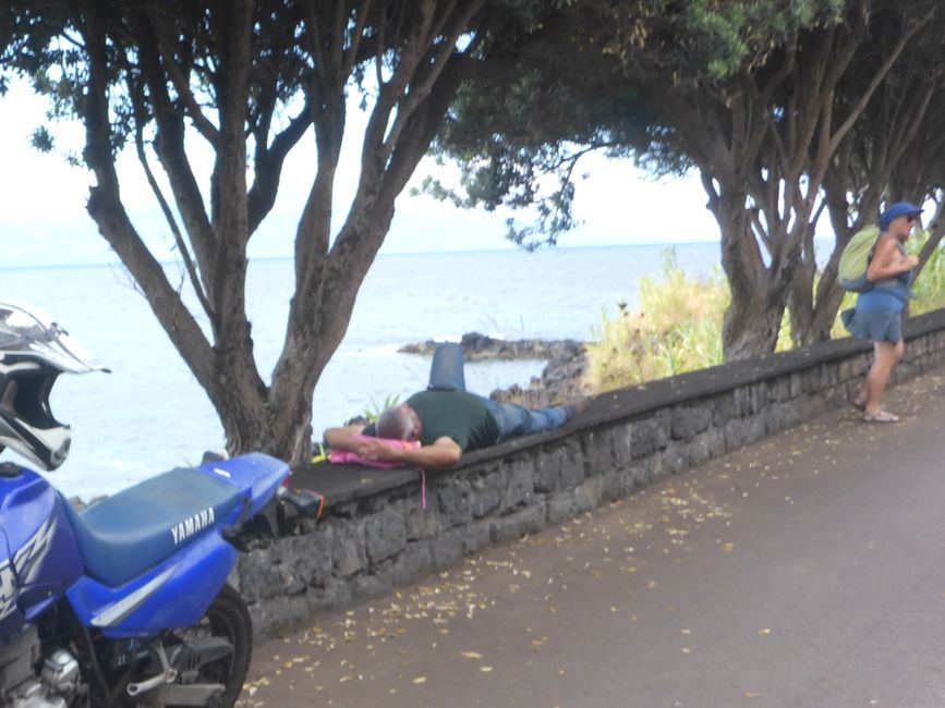 Der Maurer hält Siesta 