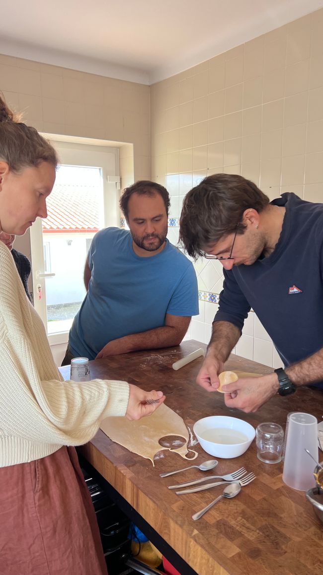 And learning how to make pasta from the Italian guy 