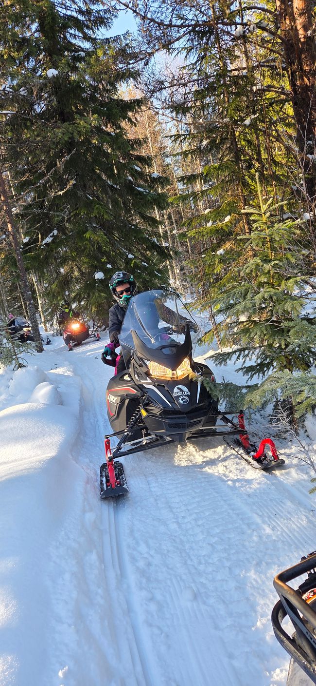 Sneeuwscooter tocht!