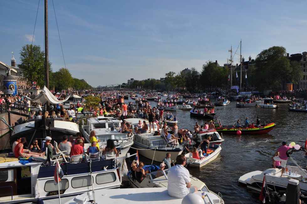 Prideday in Amsterdam im August 2015