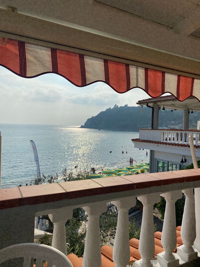 Vue depuis notre terrasse de balcon
