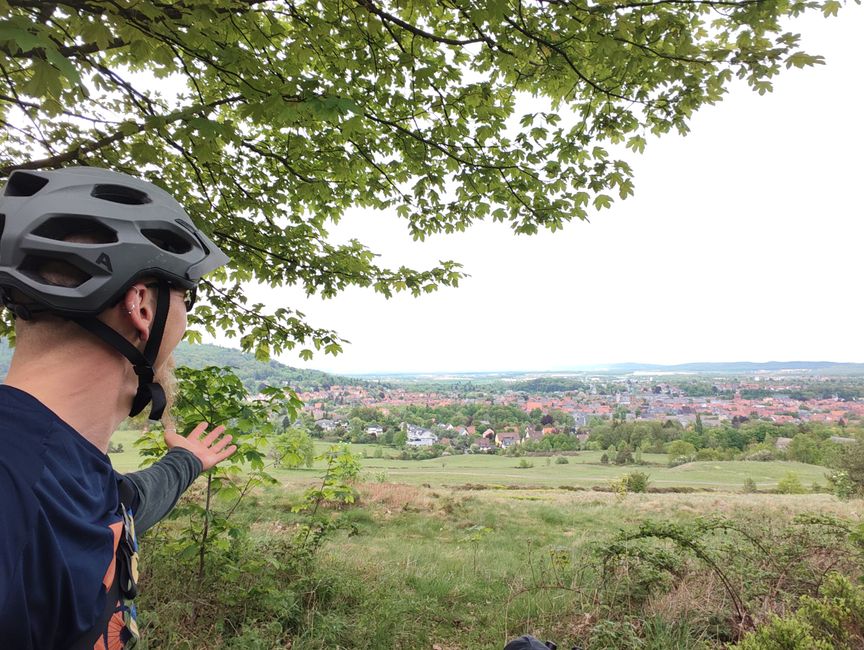 Was für eine Aussicht, die wir uns erarbeitet haben