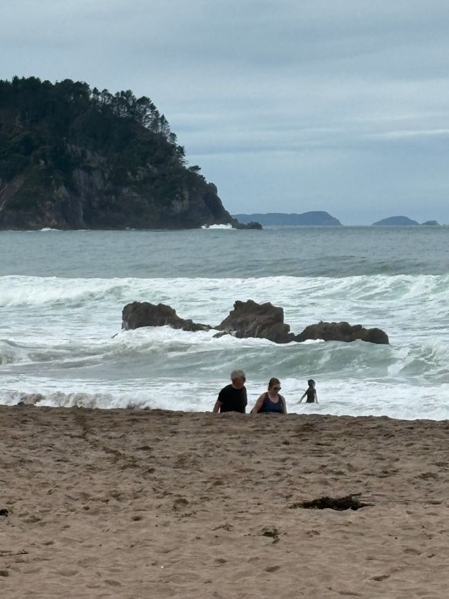 Hot Water Beach- wir werden Digger