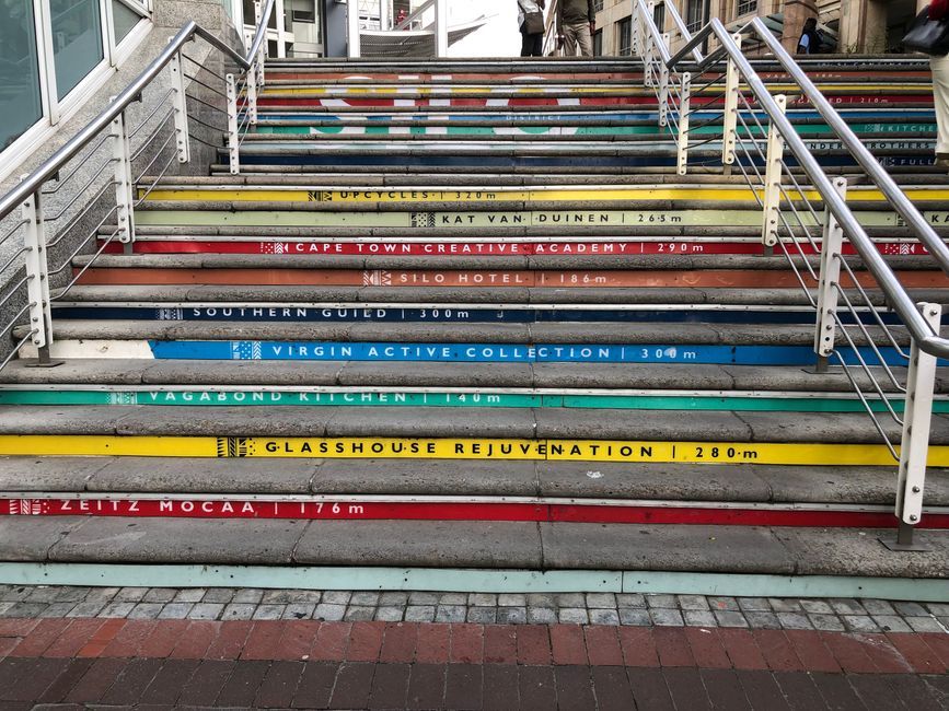 Scala colorata alla Waterfront