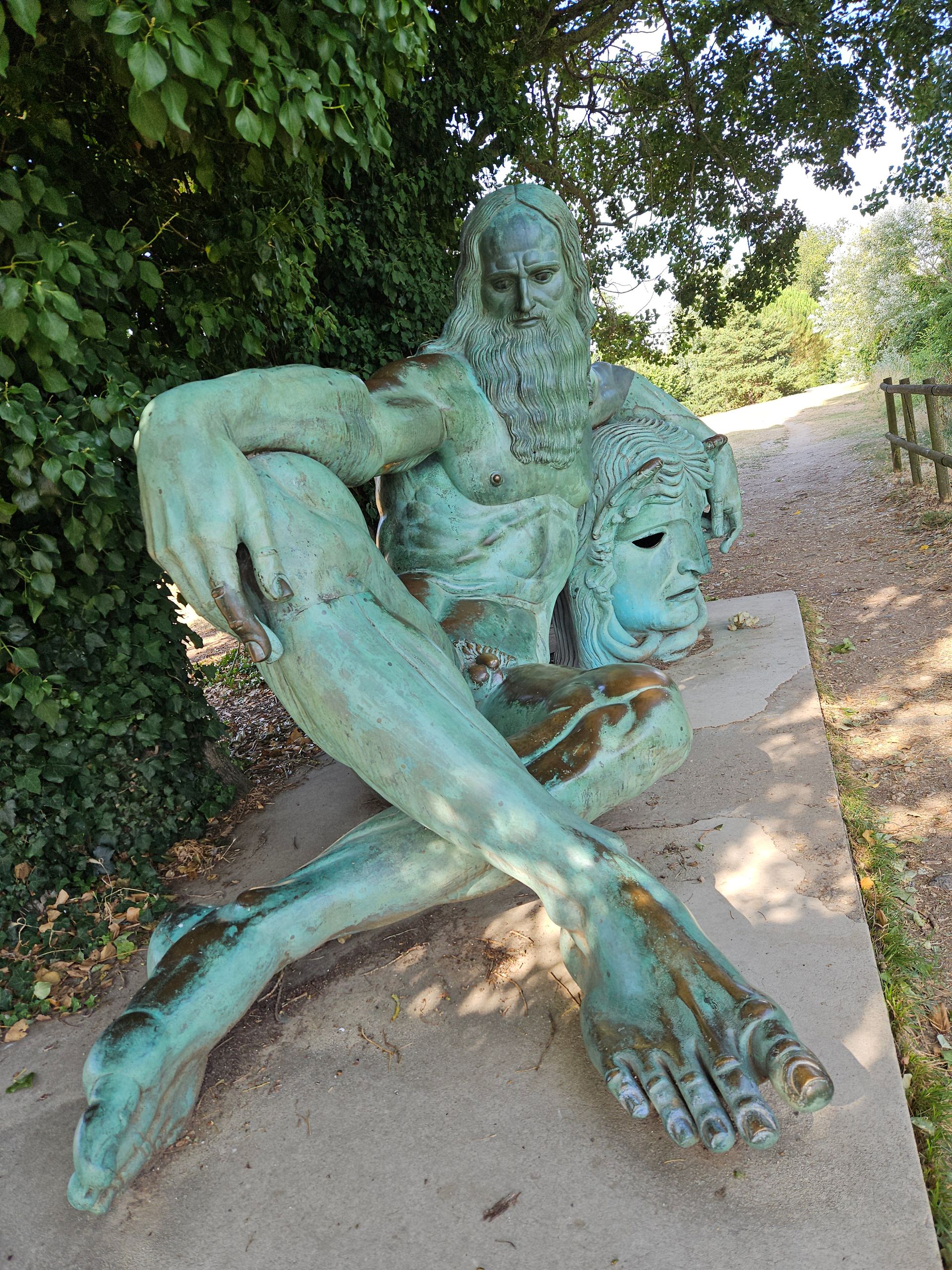 Sculpture de Léonard de Vinci à Amboise