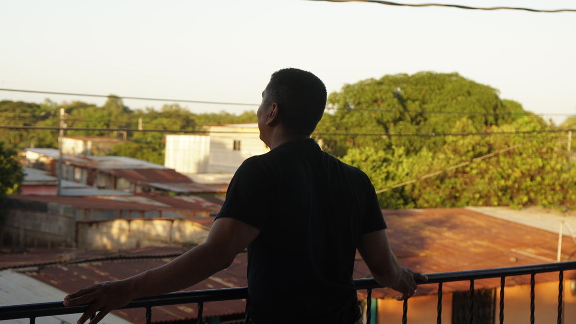 Above the rooftops of Managua