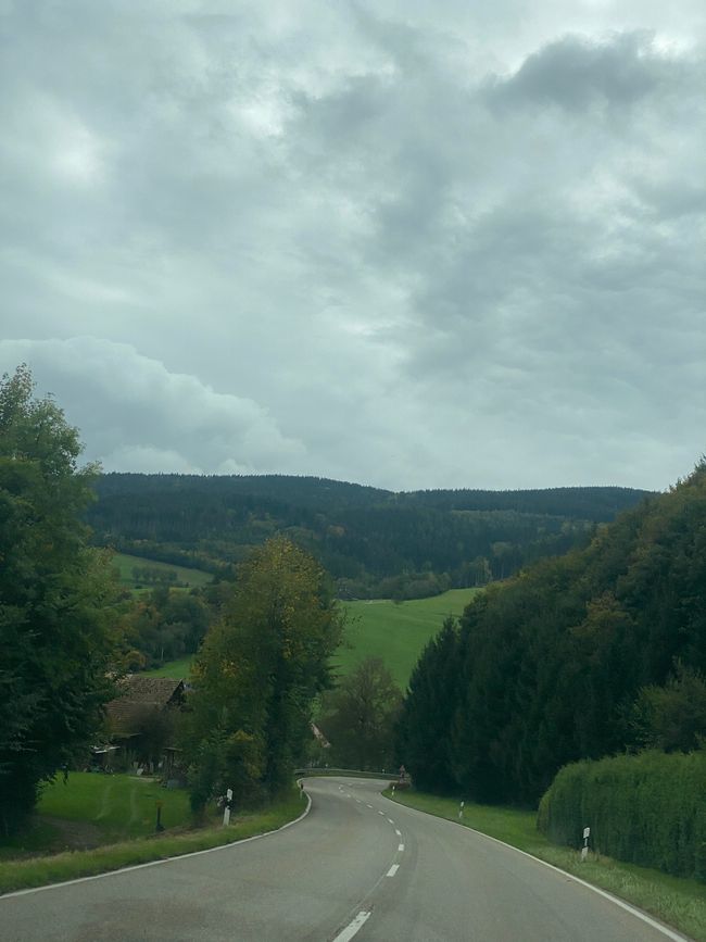 Der Himmel über dem Schwarzwald war etwas verhangen