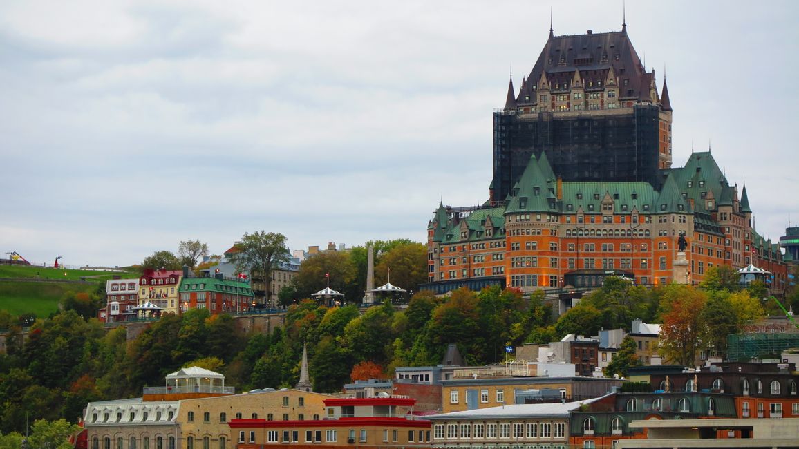 Château Frontenac vom Sankt-Lorenz-Strom 