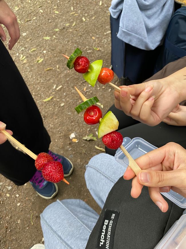Kreationen aus diversen Brotbüchsen (Gurken am wichtigsten😉)