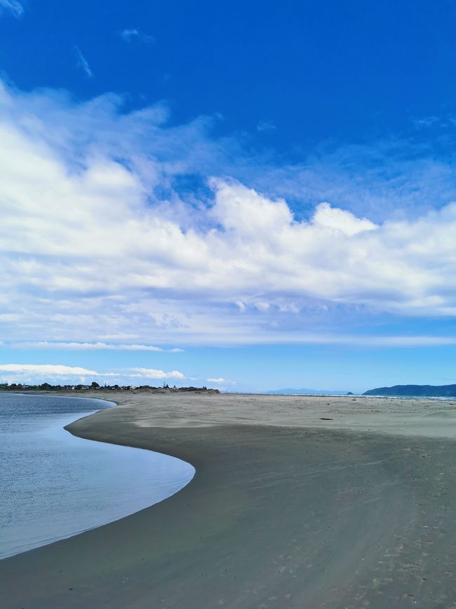 Waikanae, where the river flows into the sea