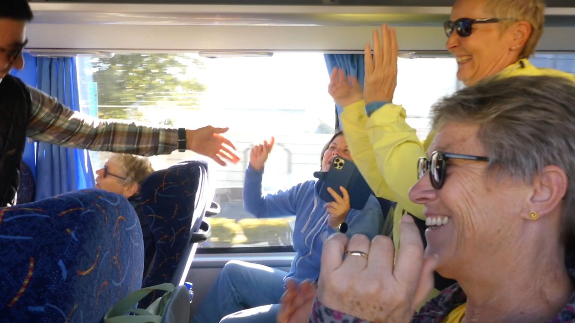 Stimmung im Bus