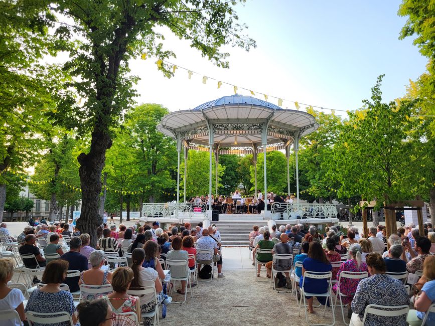 Open-Air-Konzert des symphonischen Blasorchesters von Vichy
