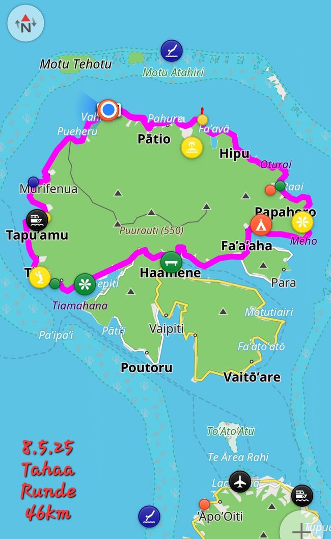 8.5.25 Radtour um Tahaa