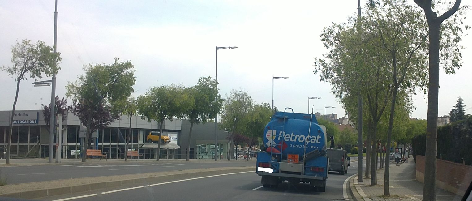 Foto dalla mia auto a Lleida (Catalogna, Spagna) (aprile 2019)