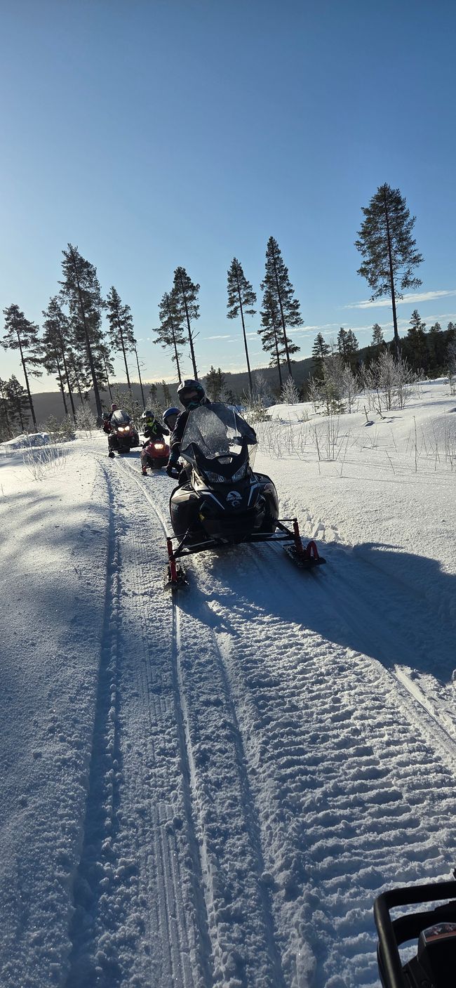 Sneeuwscooter tocht!