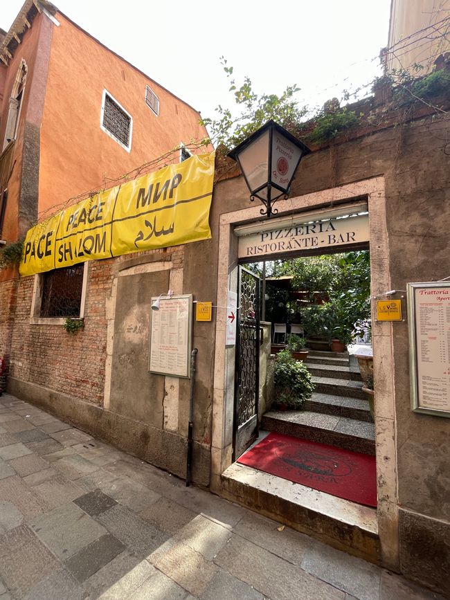 Friedensbewegte Pizzeria