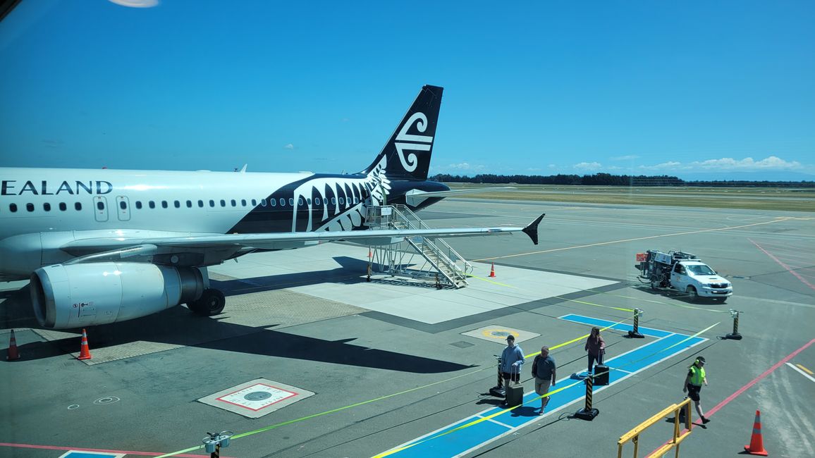 Christchurch - Arrival from Auckland