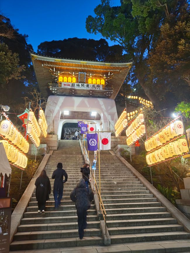 Der Weg zum Illumination Event auf der Insel