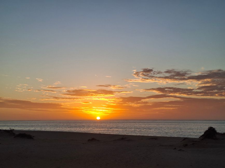 Sonnenuntergang vom Campingplatz 