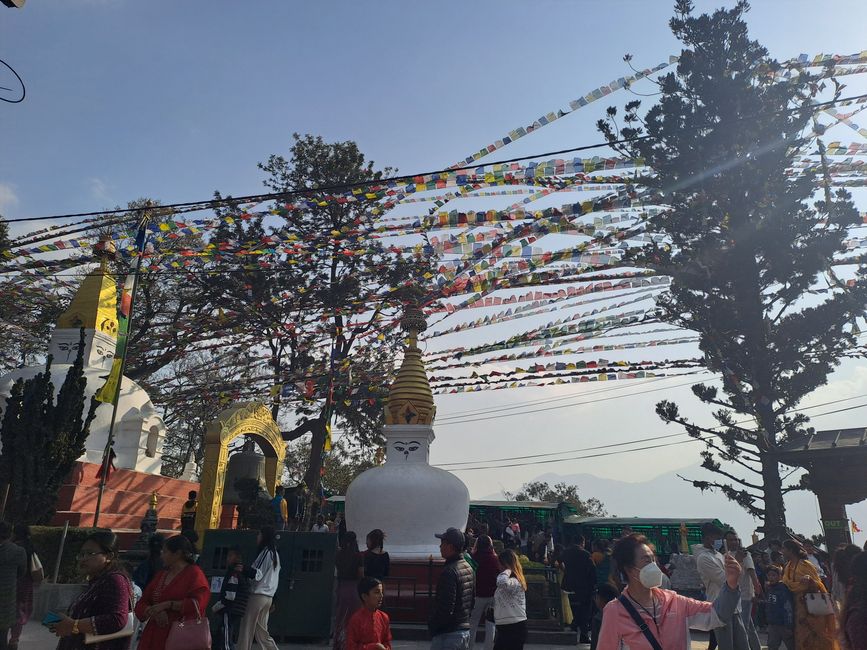 The site of Swayambhunath.