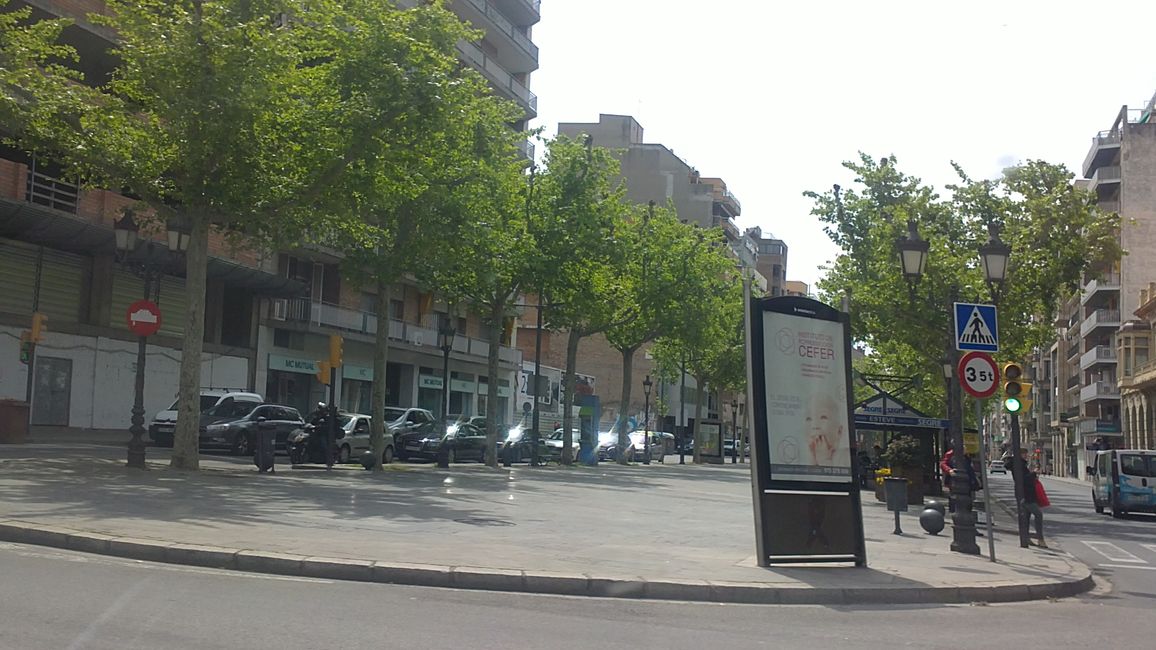 Foto dalla mia auto a Lleida (Catalogna, Spagna) (aprile 2019)
