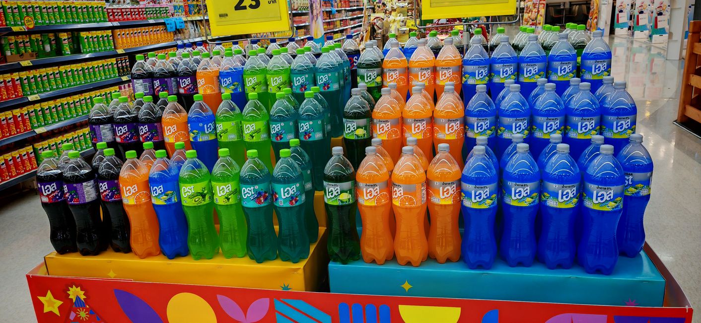 Wir waren uns nicht sicher ob es Putzzeug oder Soft Getränke sind