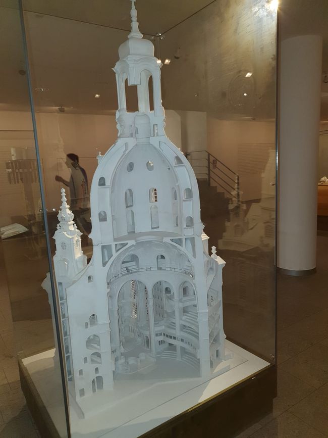 Model of the Frauenkirche in the exhibition