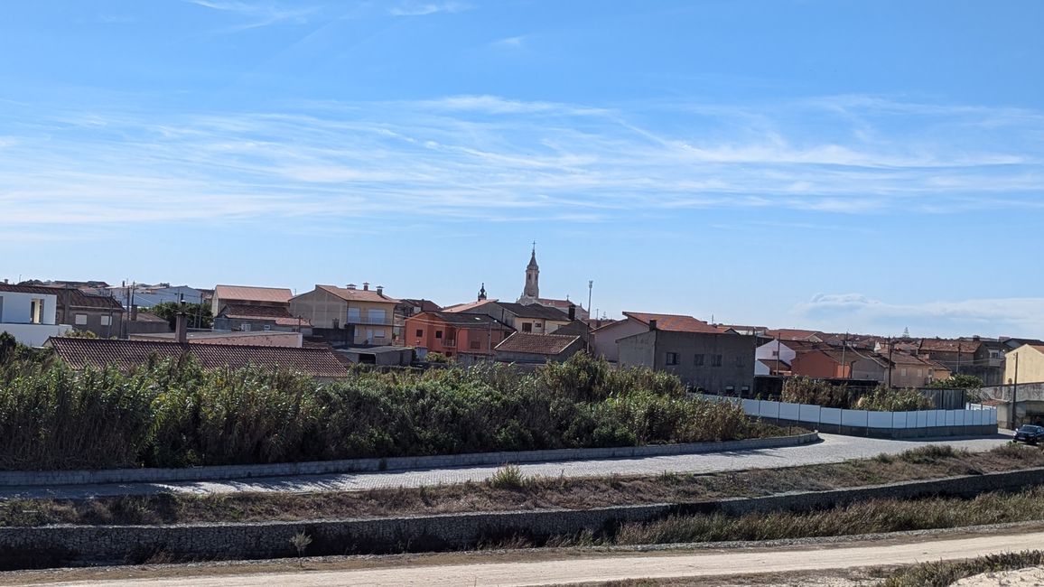 Second stage on the Camino Portugues da Costa from Povoa Varzim to Apulia Praia