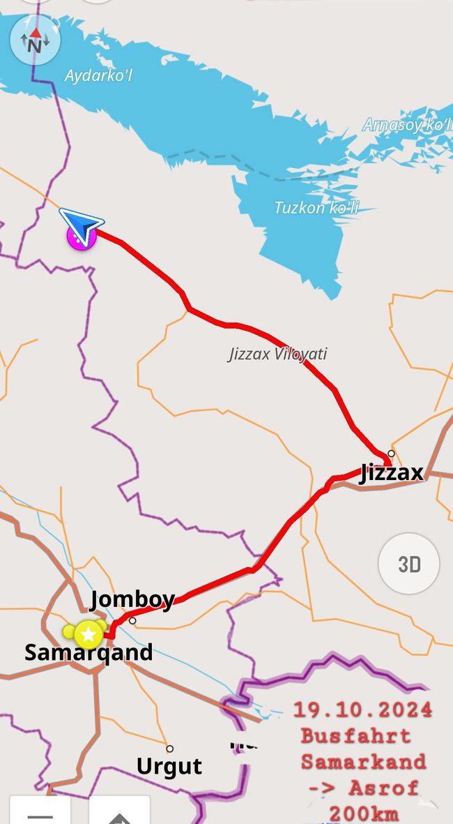 19.10.24 von Samarkand nach Asfor 