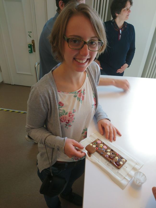 In the chocolate museum.