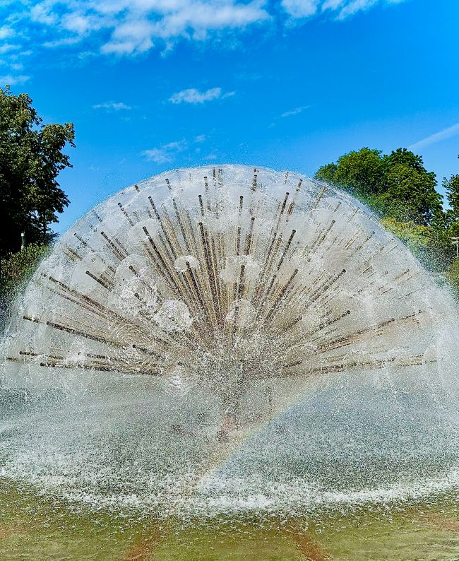 Wasserspiele in der Stadt