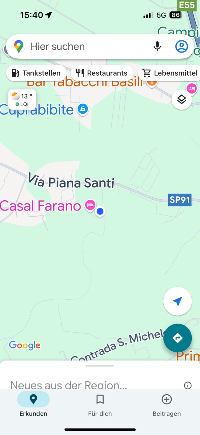 Zwischen Pescara und Ancona