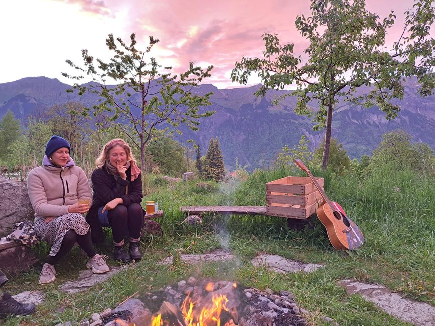 Letzer Abend am Lagerfeuer