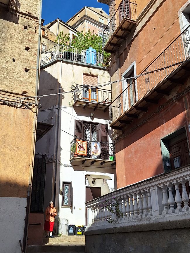 Narrow streets with Ponte Canale