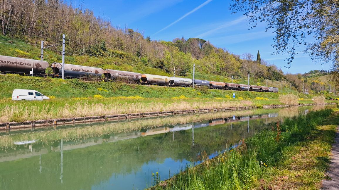 10km along the canal