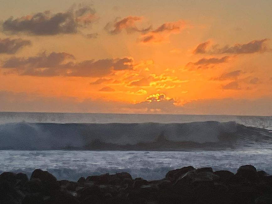 ... au coucher de soleil
