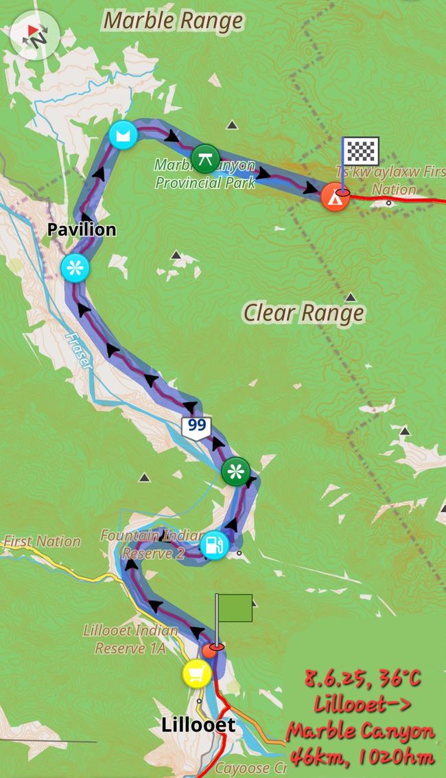 8.6.25 Lillooet->Lac Marble