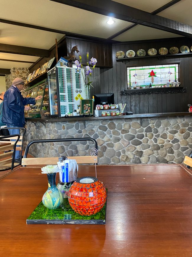 Un poco de relax en la cafetería contigua