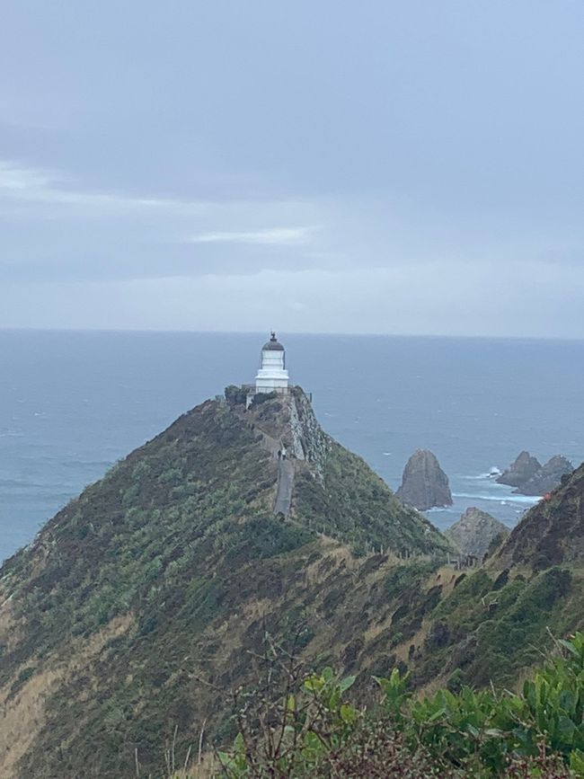 Lighthouse Nugget Point from far...