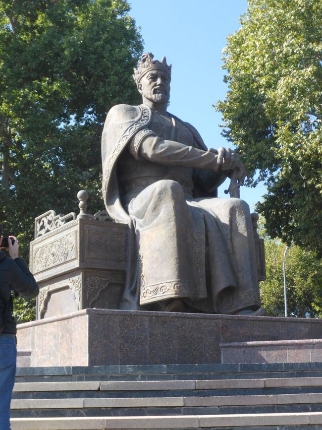 Samarkand, Timor auf seinem Thron 