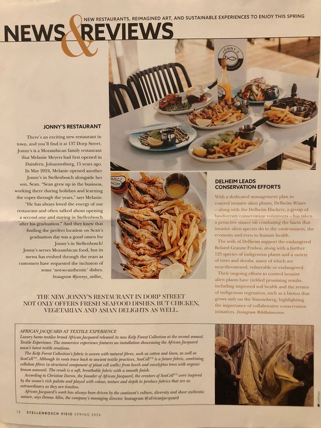 Neues Restaurant in Stellenbosch