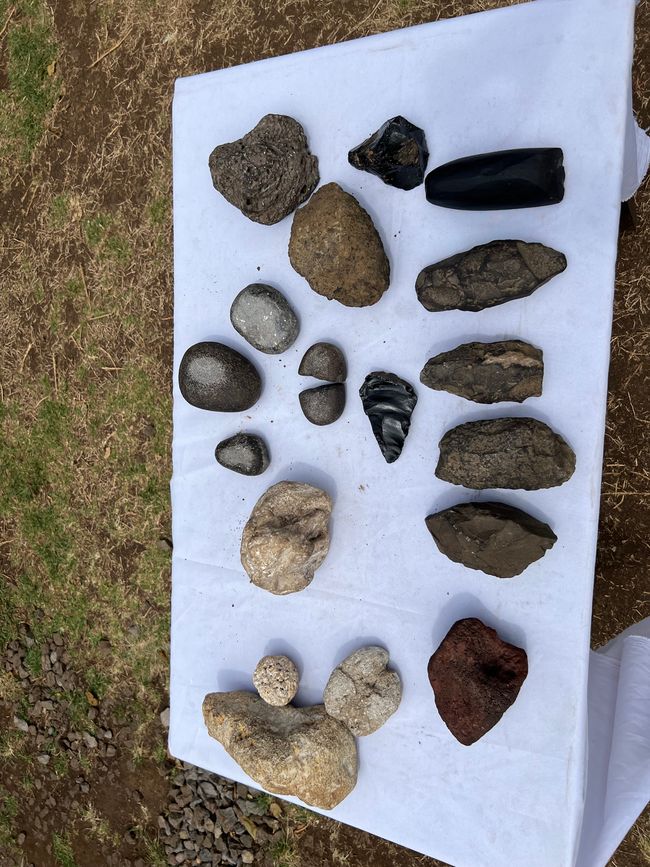 diversi tipi di pietre per attrezzi e modelli - la durezza era cruciale