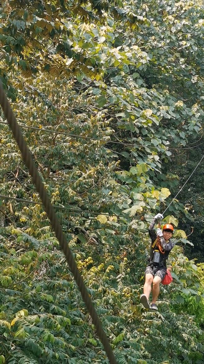 ... and at the last point: falling on a rope to safe ground ...