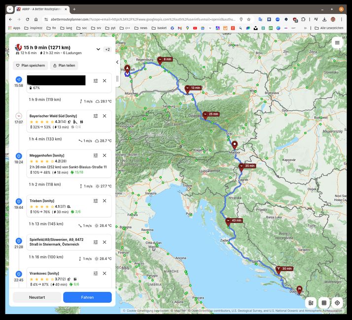 Con el coche eléctrico a Croacia - Blog 1 - Preparación