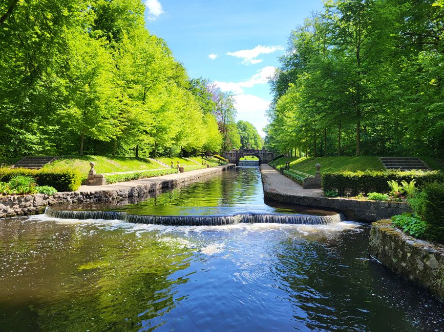 Canal in the Ludwigslust Palace Park