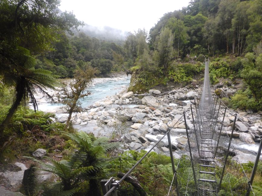 Pont suspendu instable