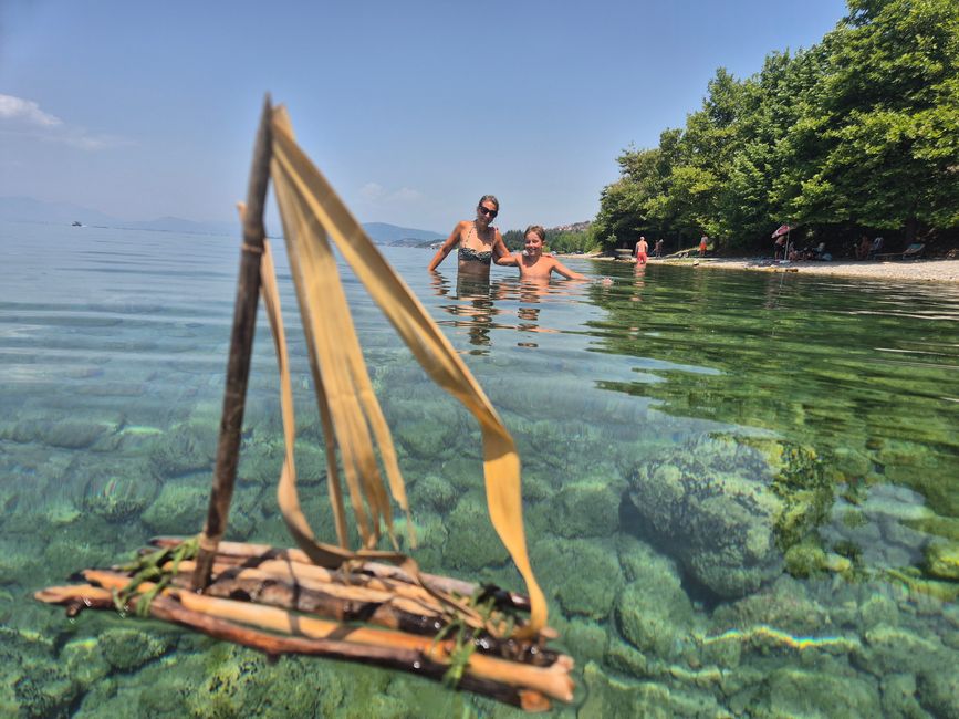 Lac d'Ohrid Macédoine du Nord
